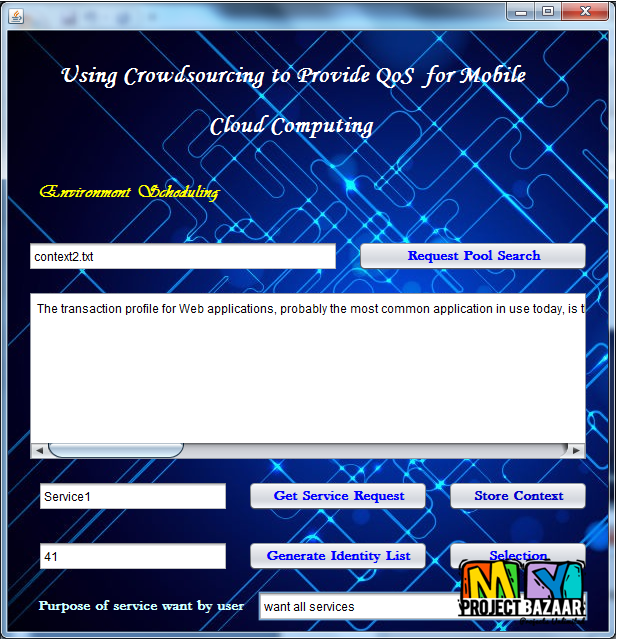 Java Project - Cloud Computing, elysium technologies projects.