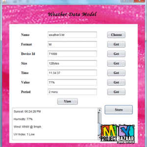 weather Data Model - Myproject bazaar